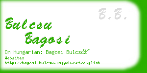 bulcsu bagosi business card